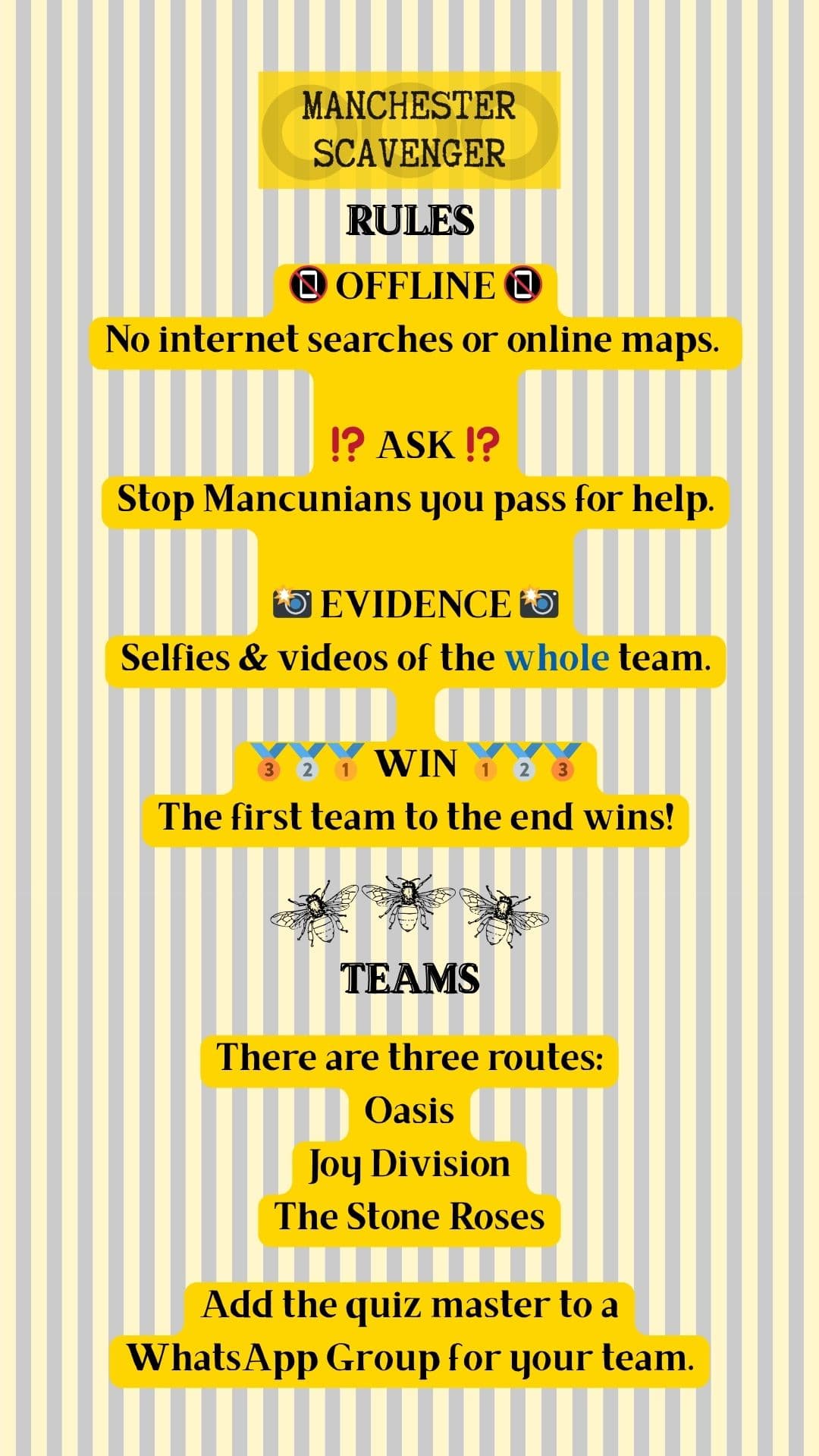 Manchester Scavenger Rules Page 1